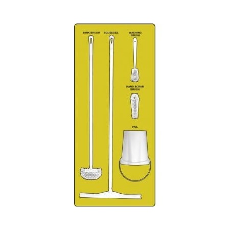 Accuform WET ZONE STOREBOARDS ULTRA PSB713YLWT PSB713YLWT
